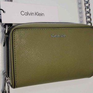 Calvin Klein Olive Crossbody Purse